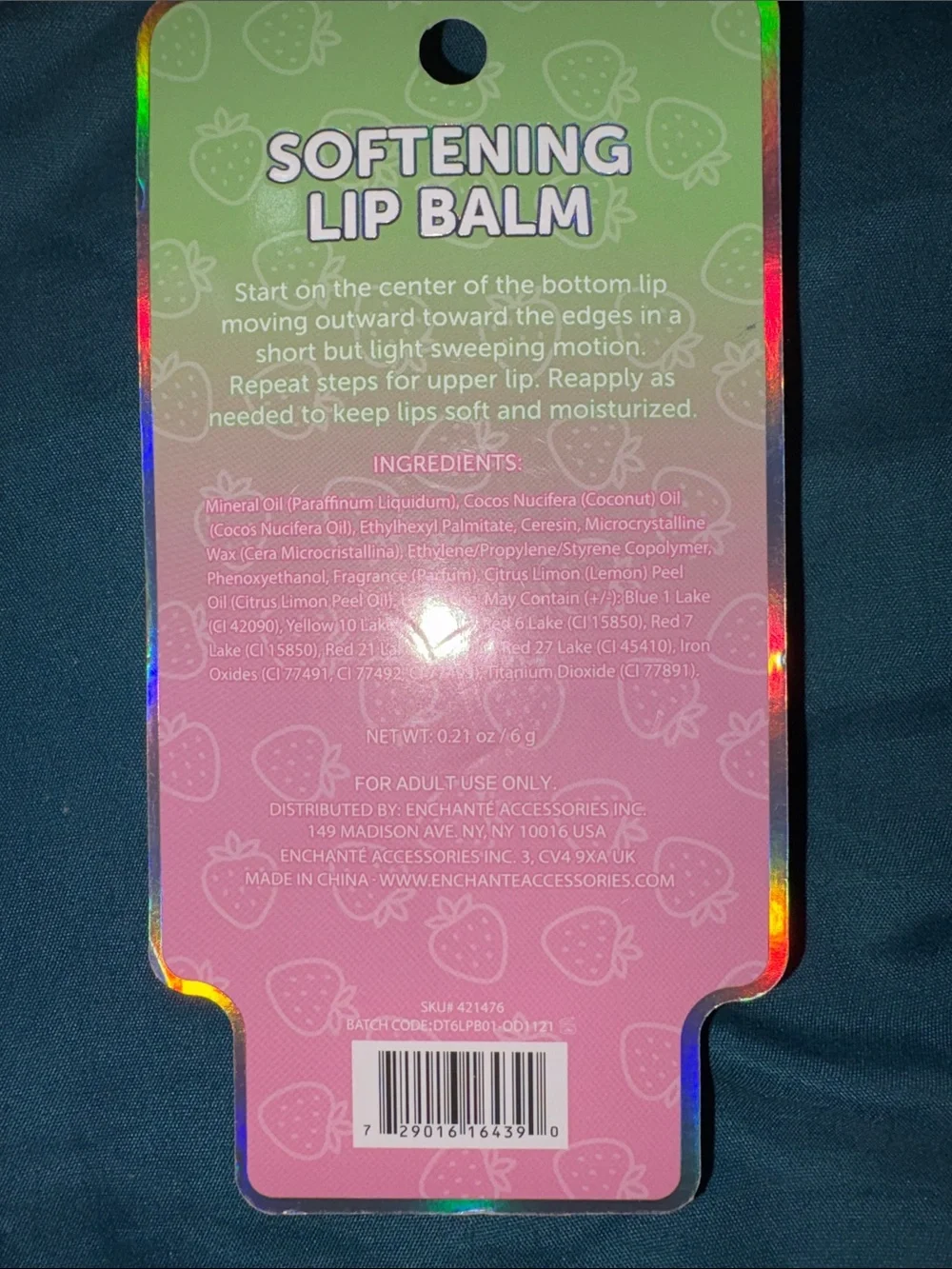 Big Cup-like Lip Balm - Strawberry Pink Softening Lip Balm - Cup Design